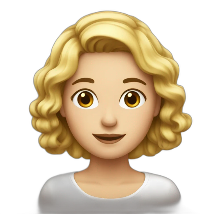 une commerciale heureuse emoji