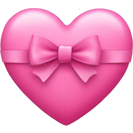 Pink heart with bow emoji