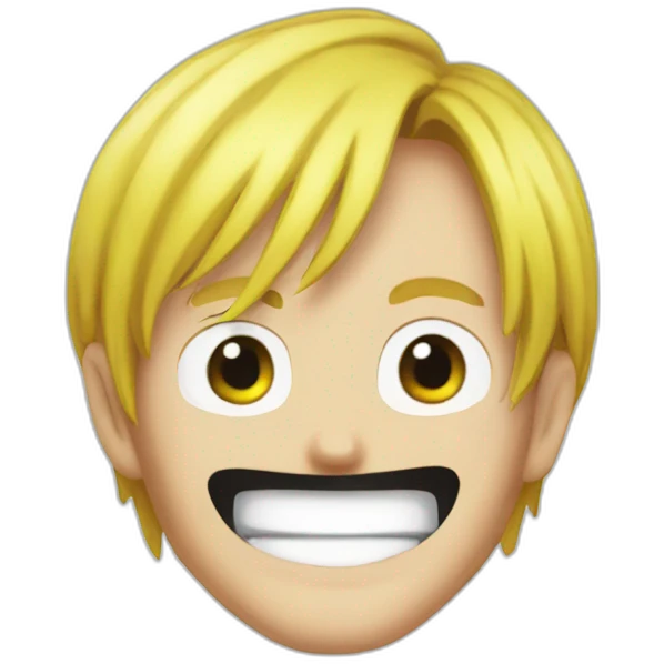 Sanji one piece face emoji
