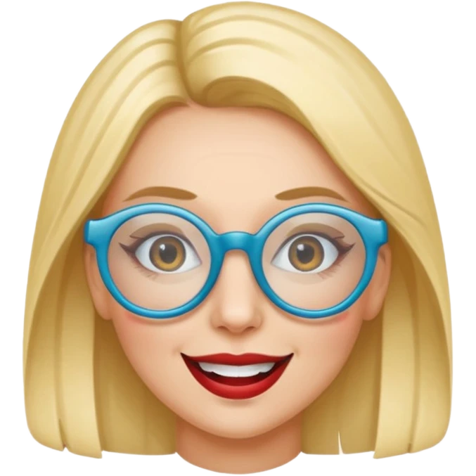 woman with joke glasses emoji