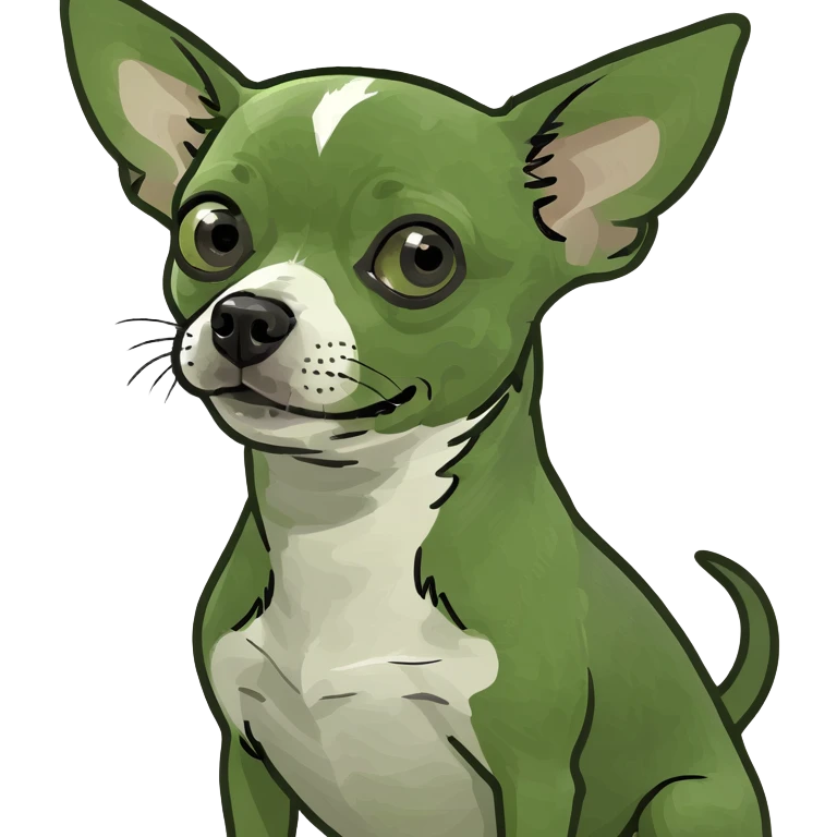 A chihuahua named CHUG emoji