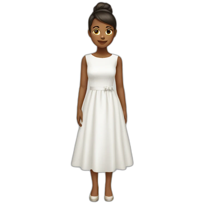 White dress emoji