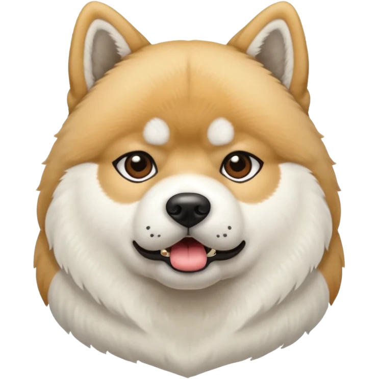 American Akita white emoji