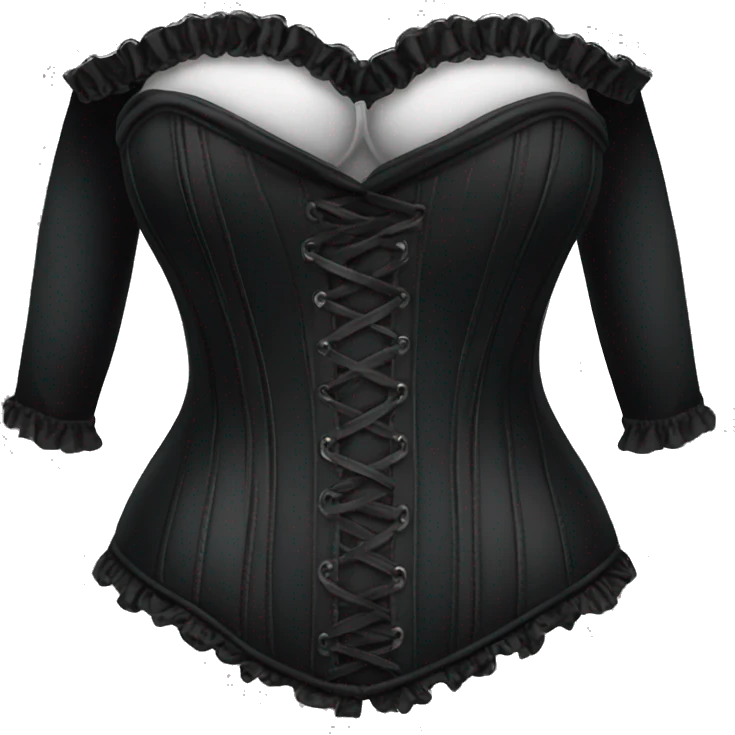 Black corset top emoji