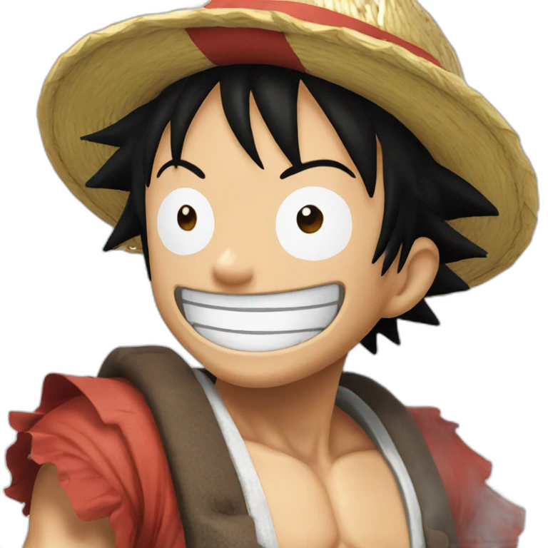 Luffy with gear5 who laughs emoji