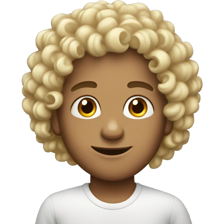 human wit curly ha emoji