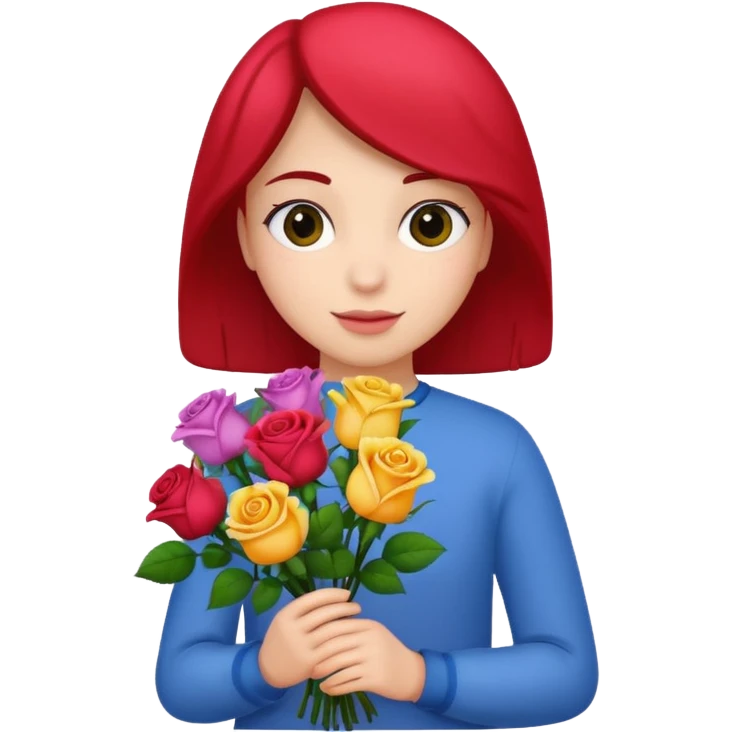 hand giving flowers emoji