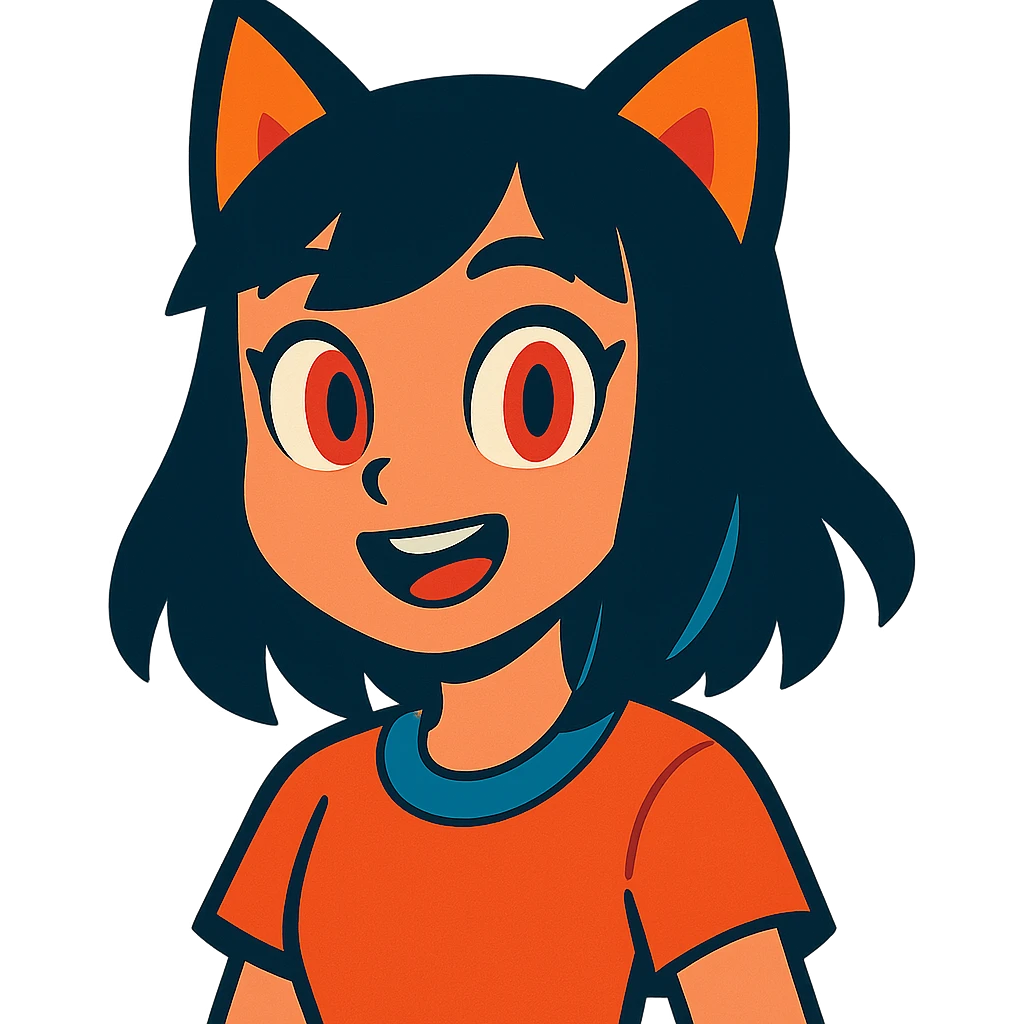 girl with cat ears and red eyes emoji