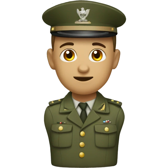 Militar CON GORRA emoji