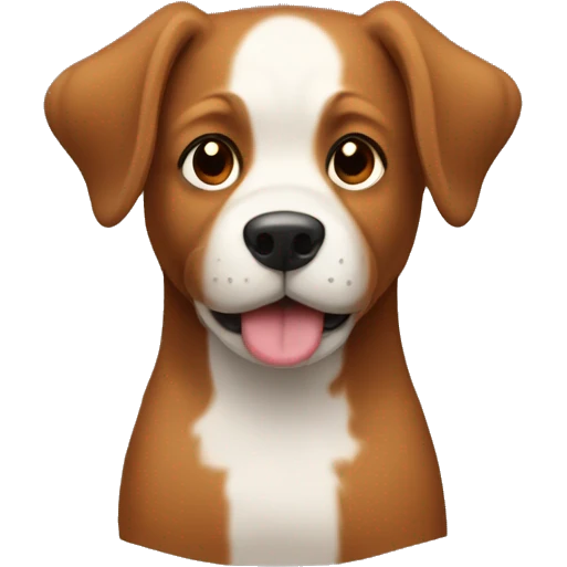 Perro ondulado marron emoji