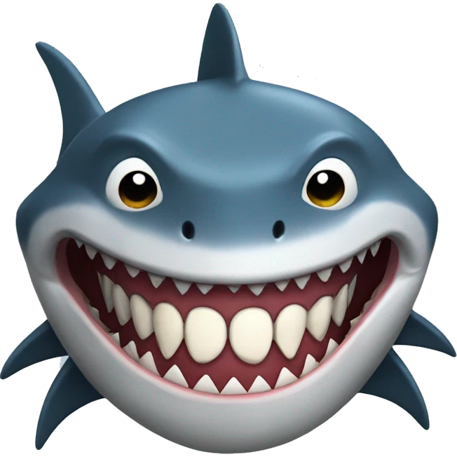 Shark with Batman mask emoji