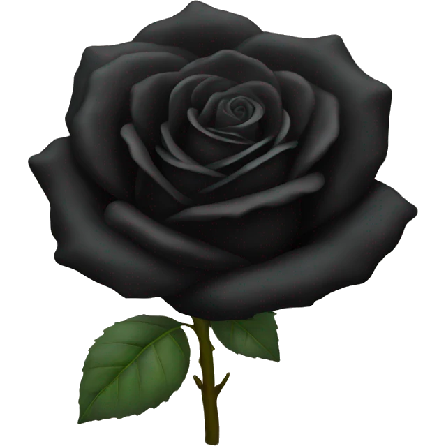 Black rose emoji