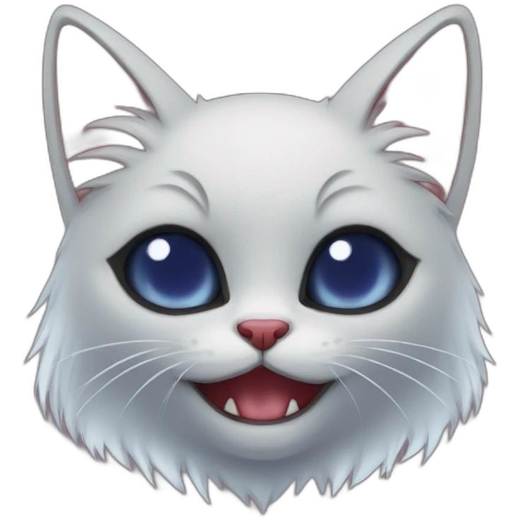 Vampire kitty emoji