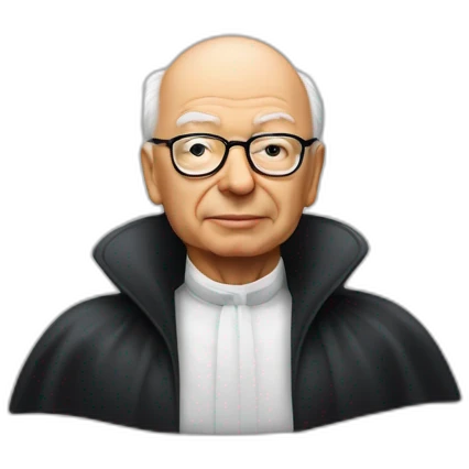 Klaus Schwab as an Apple genius bat emoji