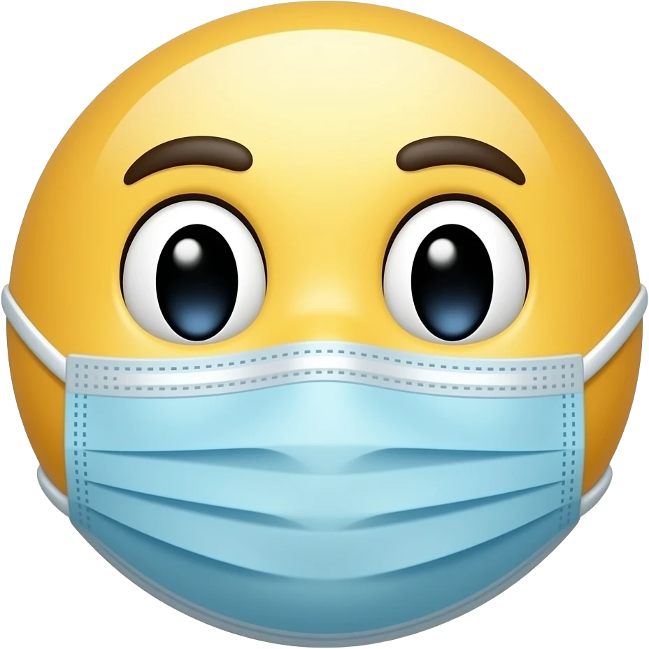 Create a emoji wearing a mask down the head emoji