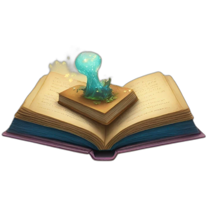 A magical book emoji