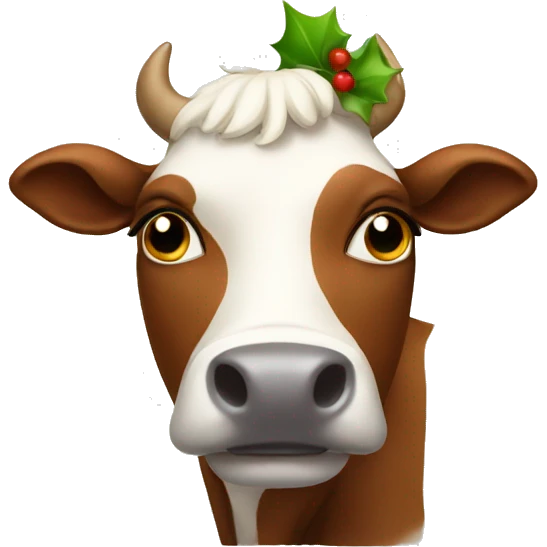 Holly cow emoji