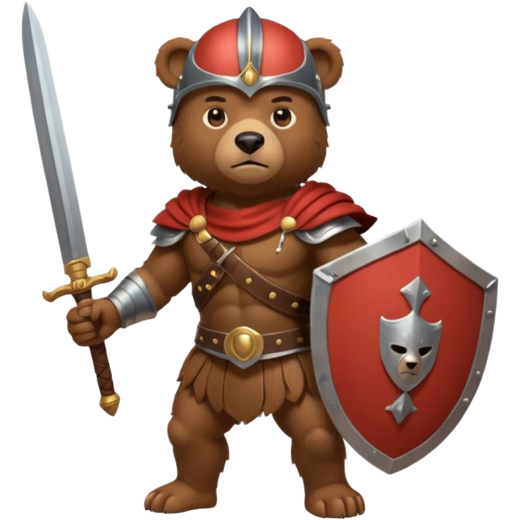 a bear Roman Gladiator emoji
