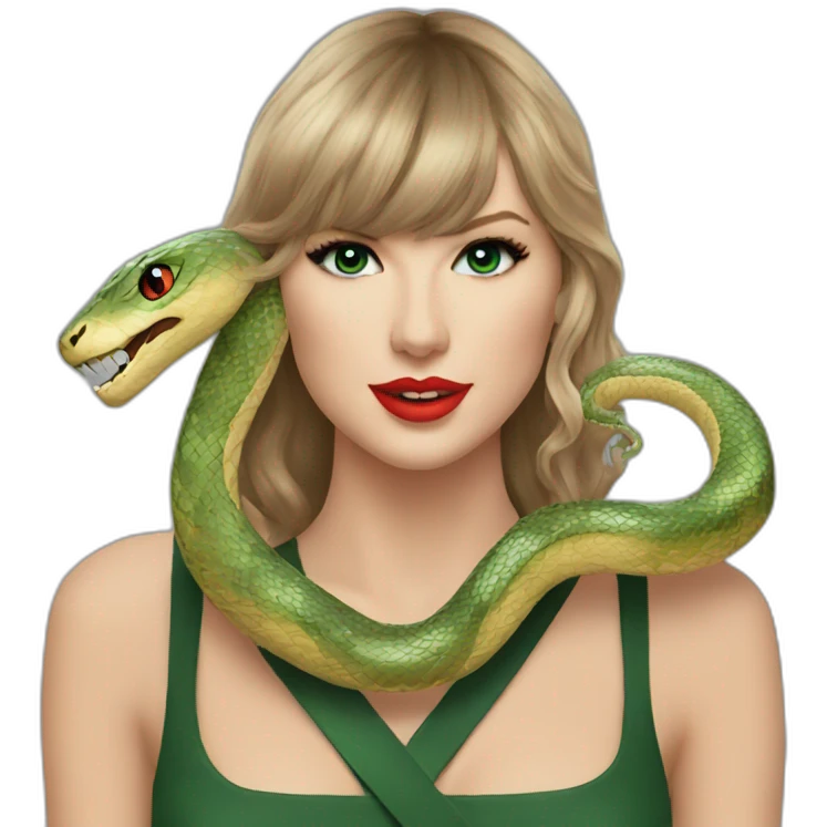 taylor swift and serpent emoji
