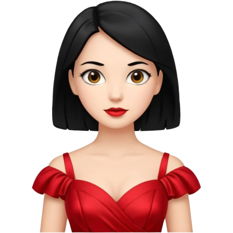 빨간옷을 입은 모르겠는 어깨가 들린 검정머리의 여자 🤷🏻‍♀️ emoji