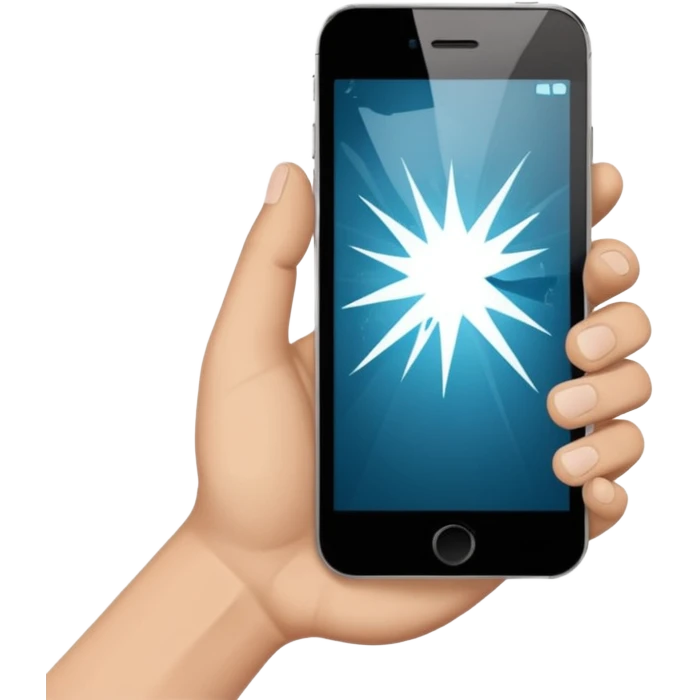 smashing a phone emoji