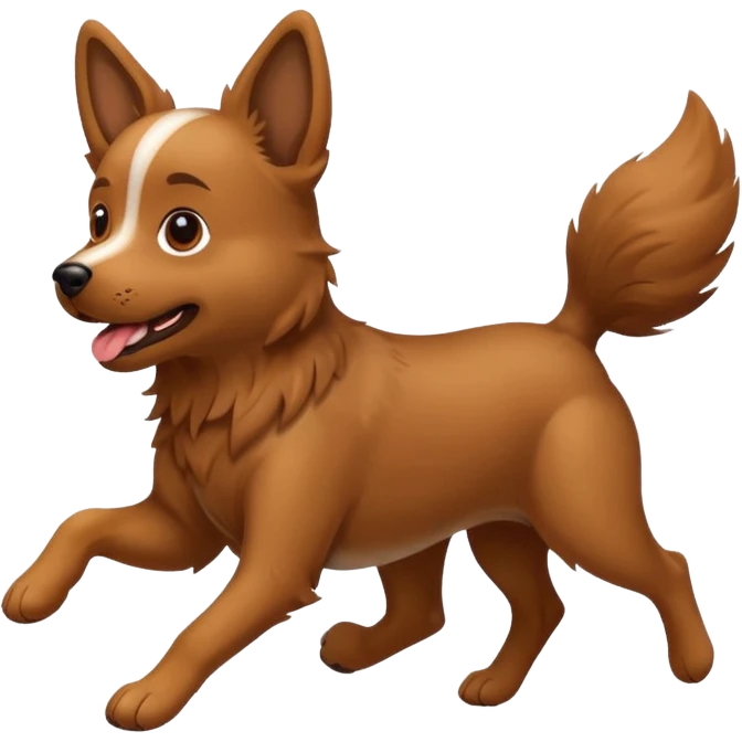dog running emoji