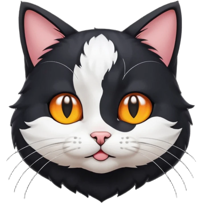 gato con espreciones de anime emoji