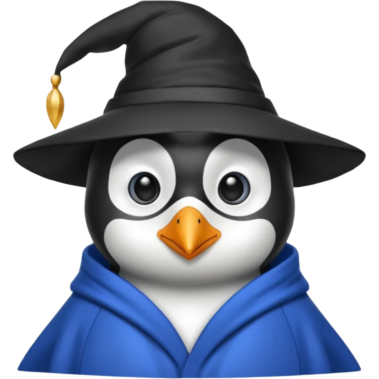 Penguin Wizard emoji