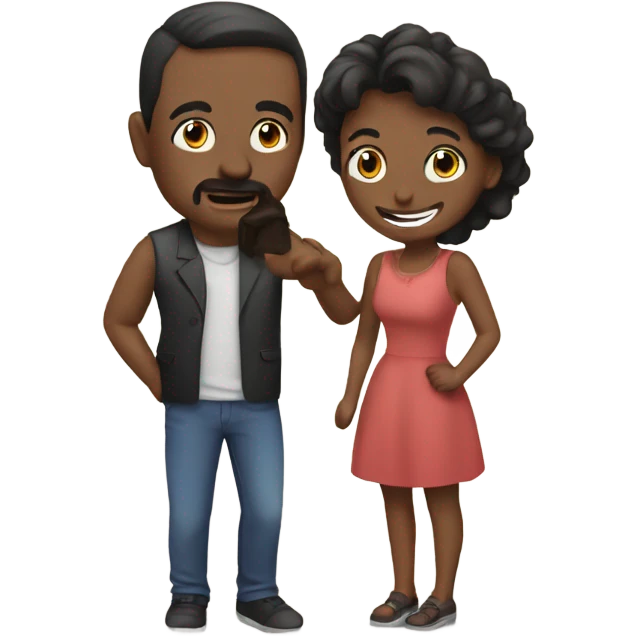 Pareja besandose emoji
