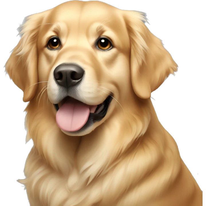A golden Retriever  emoji