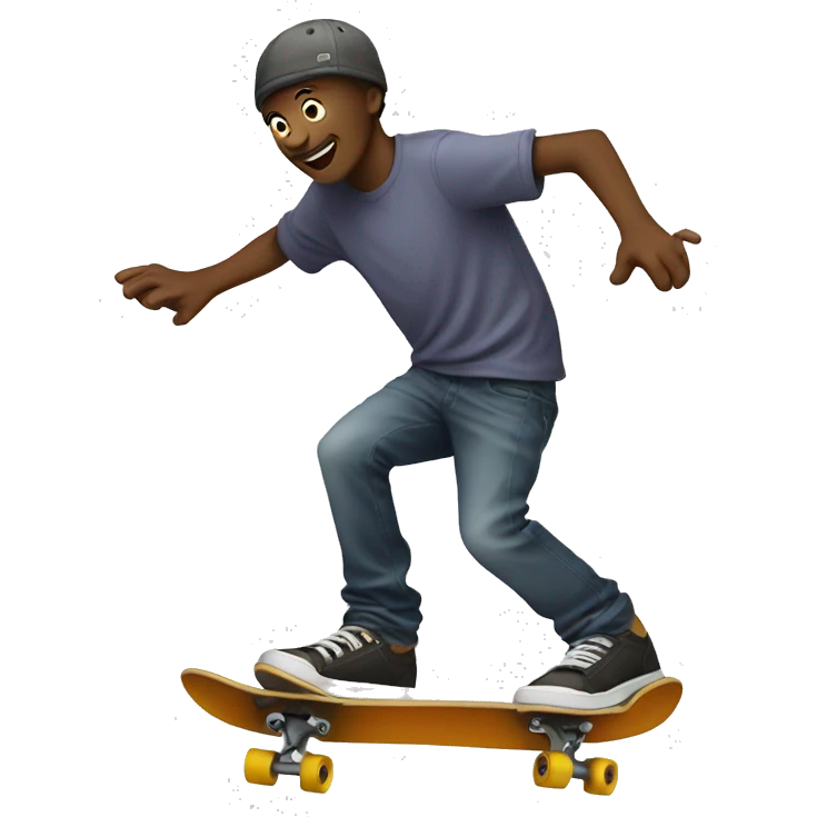 Skateboarding guy emoji