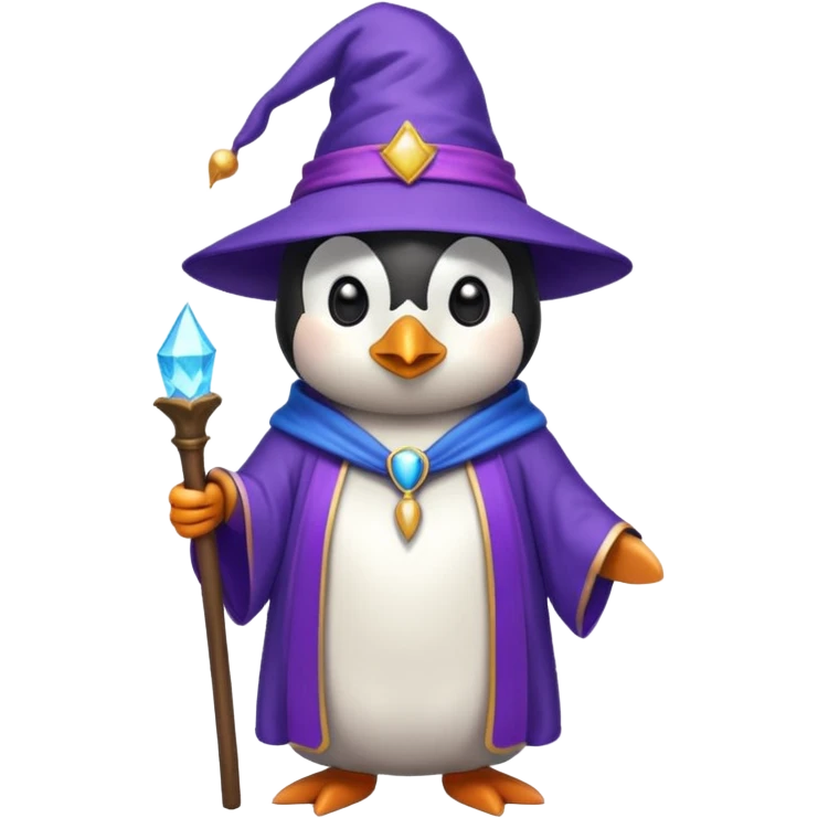 Penguin Wizard emoji