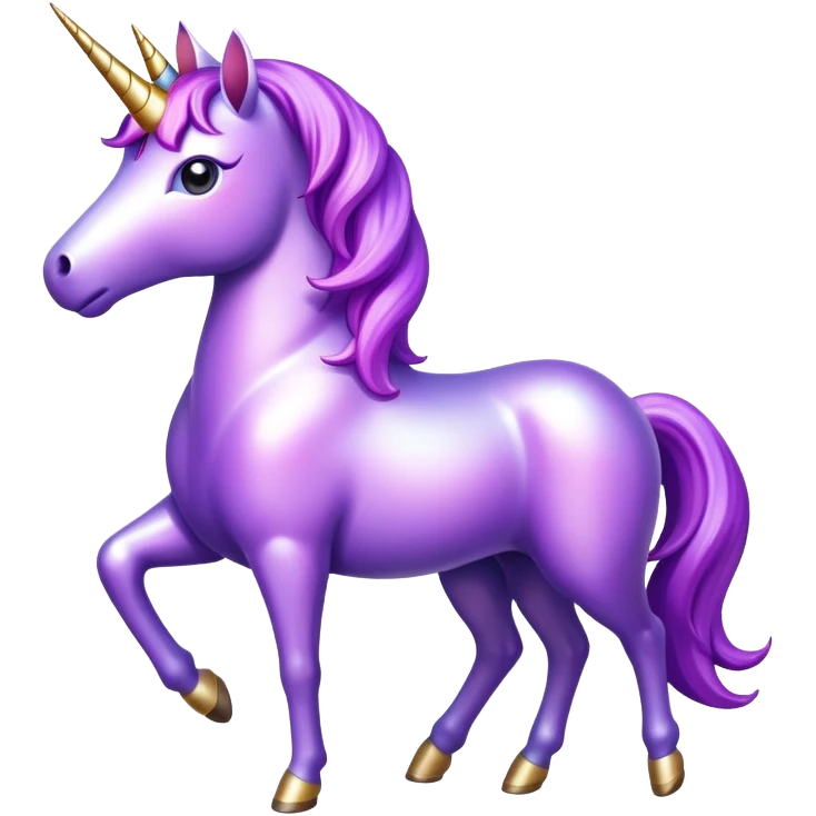 Purple unicorn  emoji