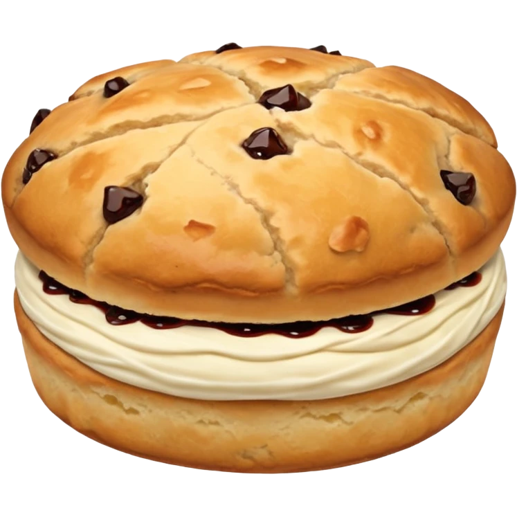 just one scone, with no layers or filling in the middle emoji