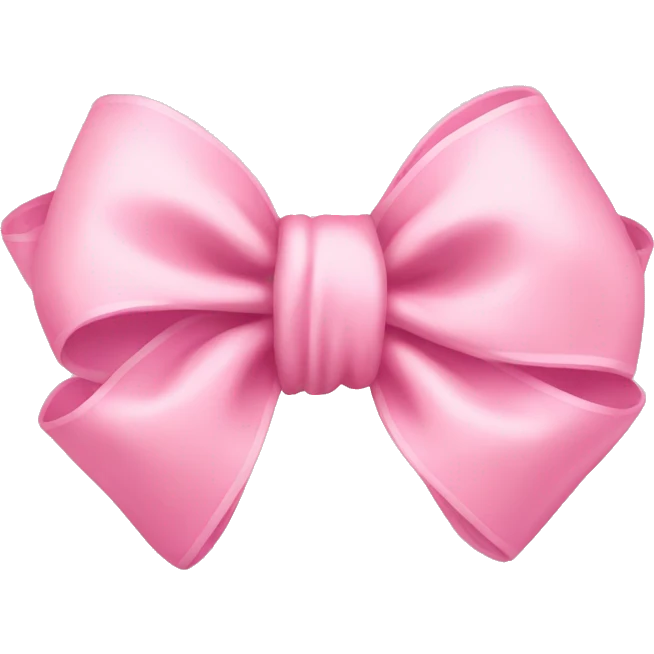 Baby pink bow emoji