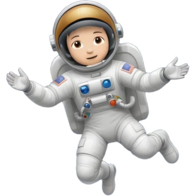 Astronaut floating in space emoji