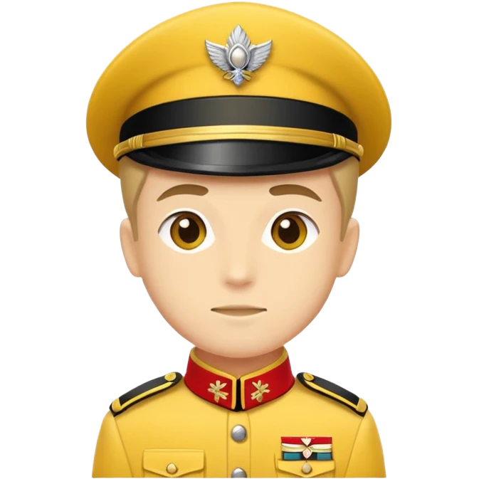 A grenadier in a yellow uniform emoji