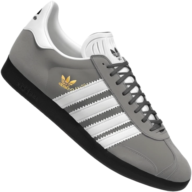 Adidas white stripes gazel emoji