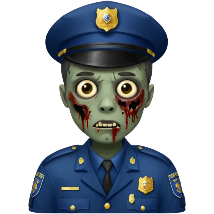 zenci police zombi  emoji