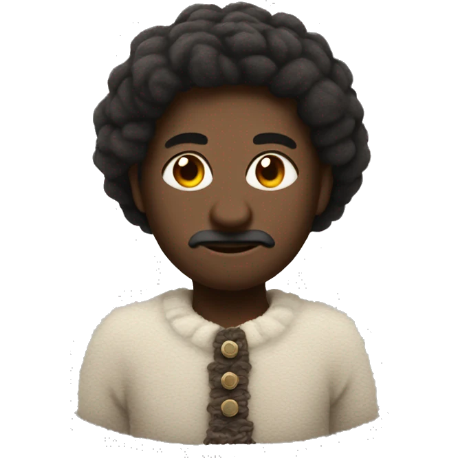 oveja con lana negra emoji