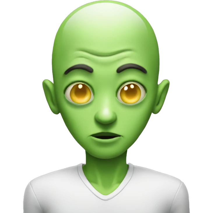 alien eyes closed emoji