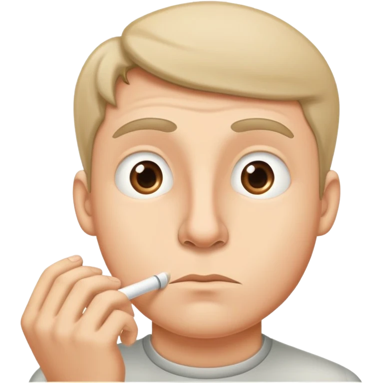 Guy who smells emoji