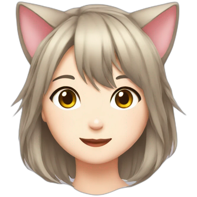 cat girl anime emoji