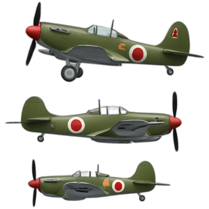 japanese ww2 Zero Fighter airplane emoji