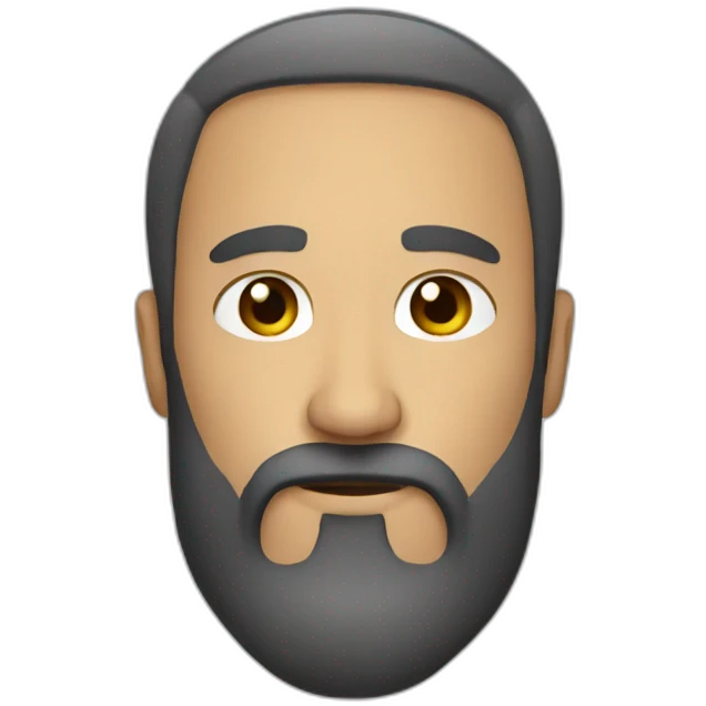 man with beard emoji