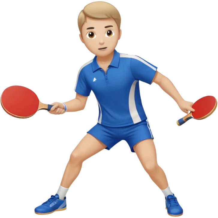 Tischtennisspielerin echt emoji