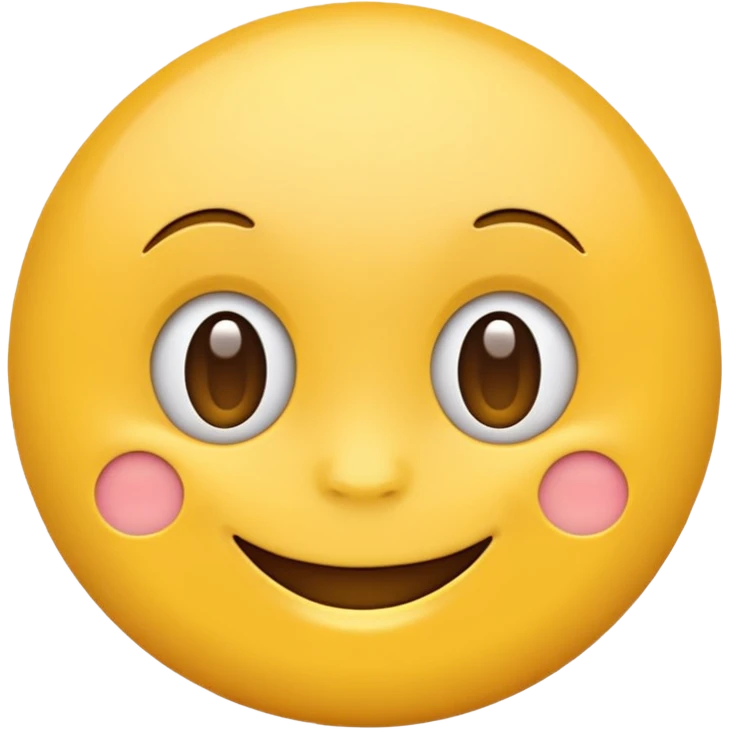 Emoji, yellow round teasing smile emoji