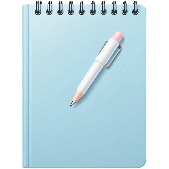 pastel blue bullet journal dot and a white tick in the middle emoji