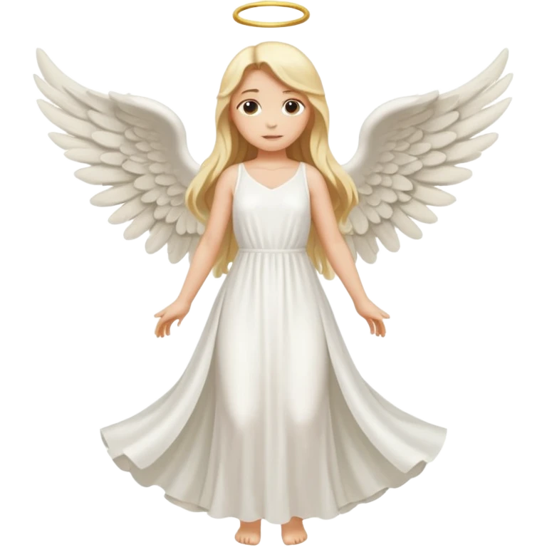 ангел в полный рост со светлыми волосами emoji