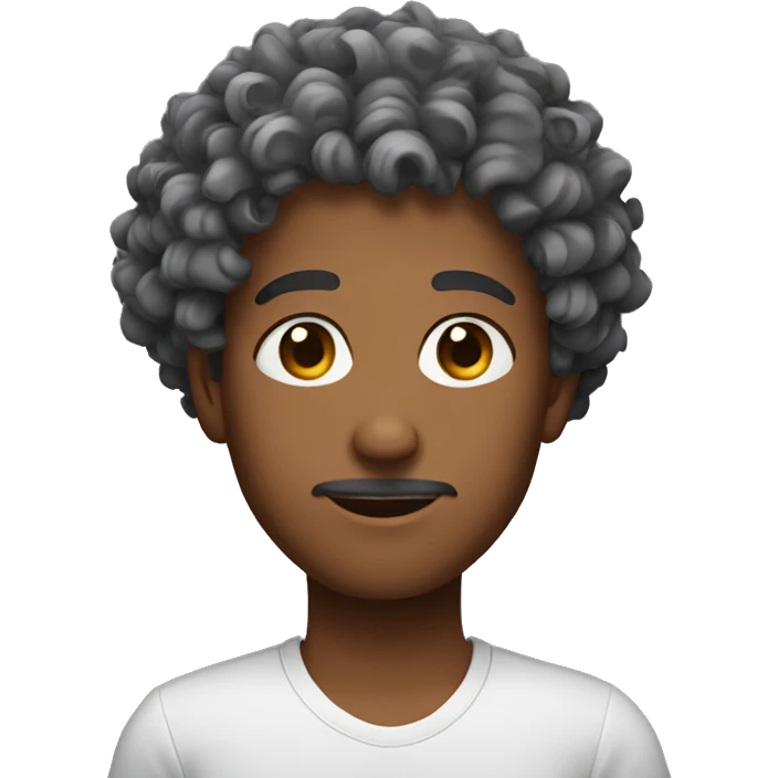 Curly hair emoji